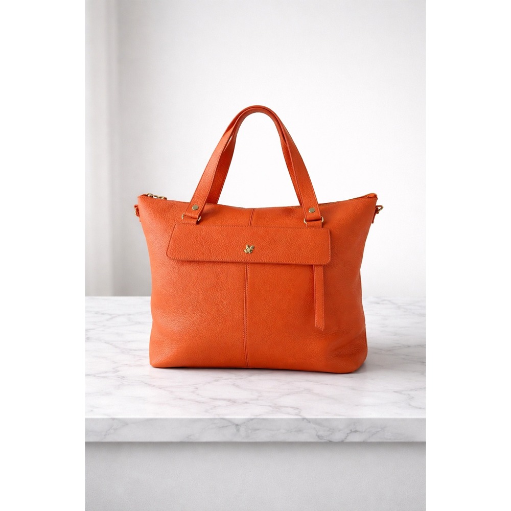 Ora Delphine Orange Tote Bag